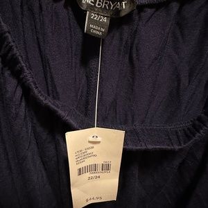 NWT Navy Lane Bryant Blouse Size 22/24